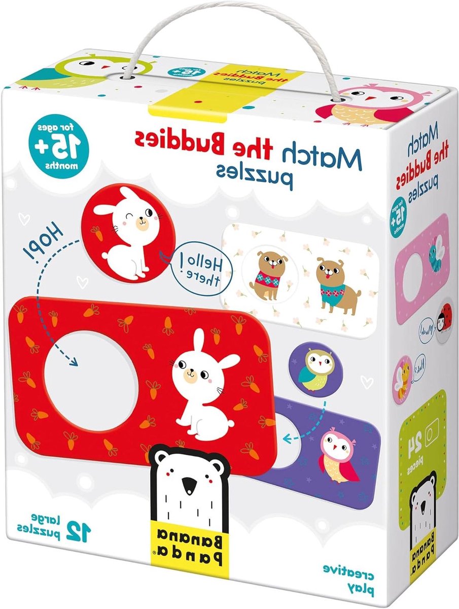 Peuter Puzzels - Kinderpuzzels Beginners - Spelen en Leren - Grote Stukken - 12 Stuks - Multicolour