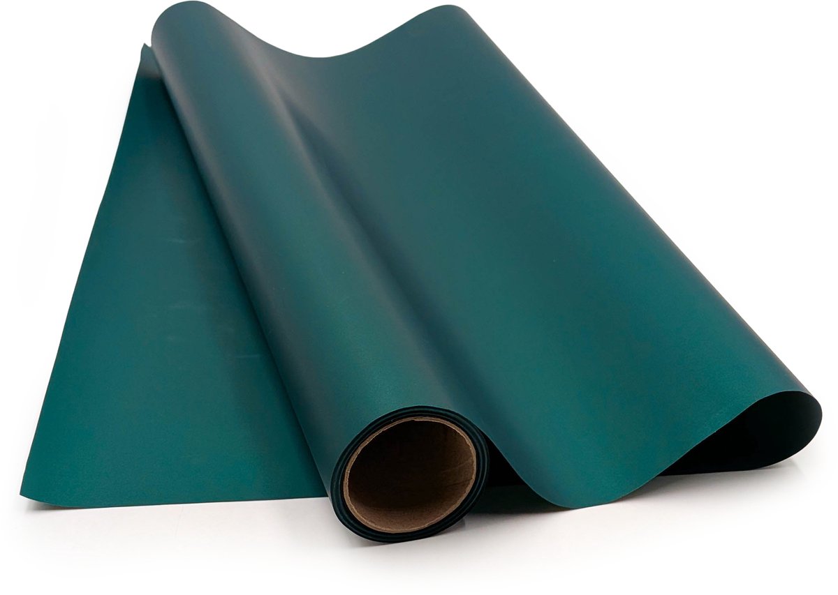 Satin Aroma - Florale Geurende Folie - Smaragd - Rol 50cm x 9m