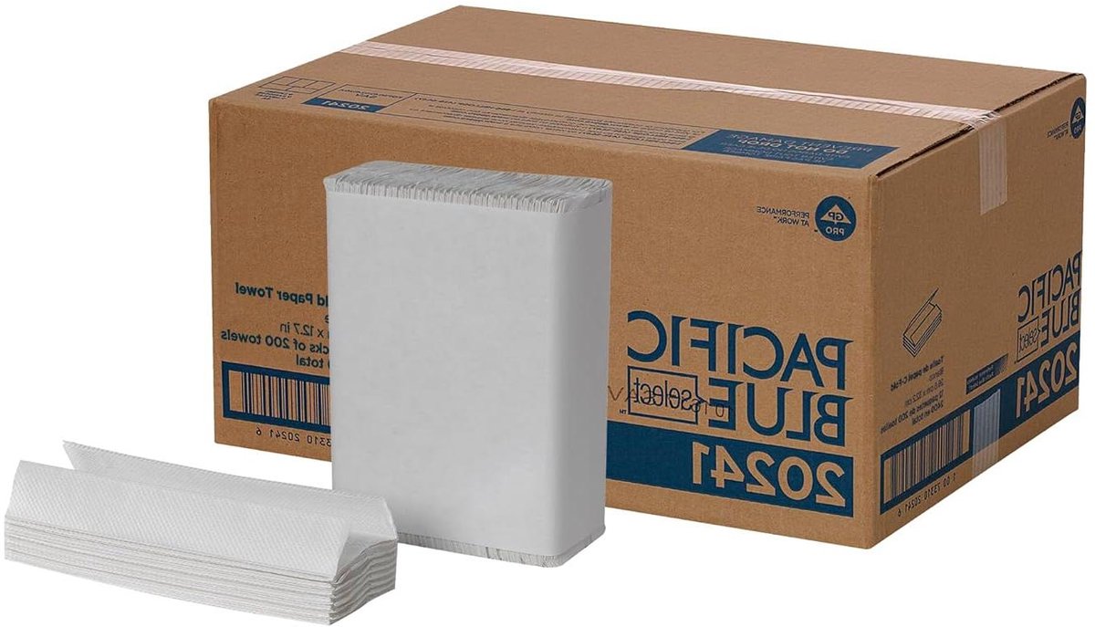 Papieren Handdoeken - Keukenrol - Hygiënisch Afvegen - C-Vouw - 200 Vellen - Wit