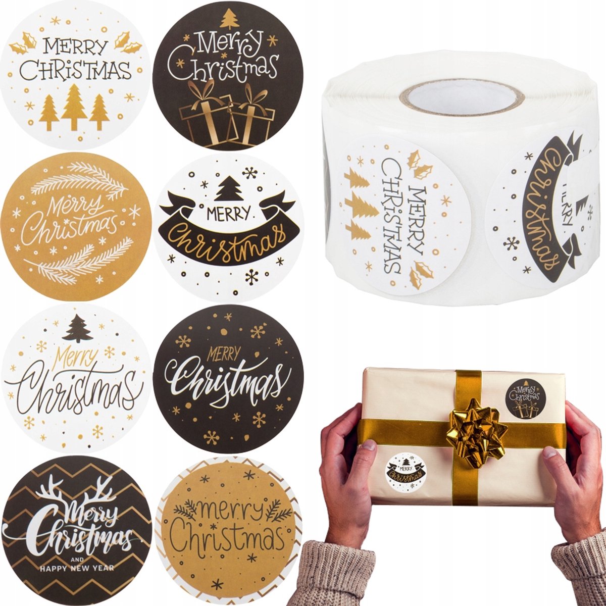 Hangzhou A Link Star Technology - Feestelijke Stickers - 500 Stuks - Diverse Ontwerpen - 4cm