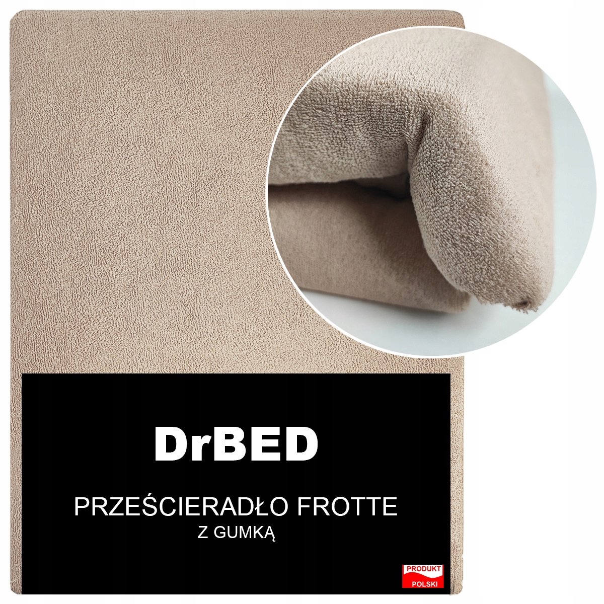 Frotté Hoeslaken met Elastiek 180x200 cm - Zacht & Duurzaam Beige