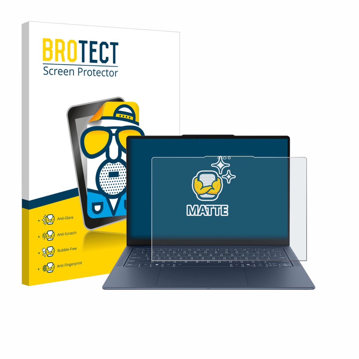 BROTECT - Screenprotector voor Lenovo Yoga Slim 7x Gen 11 14" - Folie Beschermfolie matte