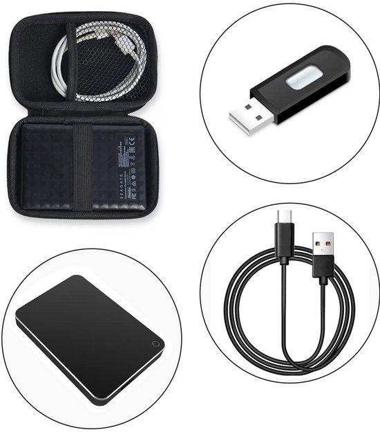 MTTProducts - Externe Hardeschijf Beschermcase - Shockproof - Rood - Bescherming voor 2.5 Inch HDD/SSD - Draagbare Opslag - Waterdicht van mttproducts — afbeelding 3