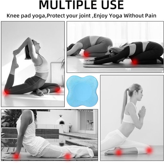 2 packs Yoga Knie Pad Kussen Extra Dik voor Knieën Ellebogen Pols Handen Hoofd Foam Pilates Knielpad Yoga Kniekussen Dikke Oefenpads voor Knieën Ellebogen Pols Handen Hoofd Foam Pilates — afbeelding 4