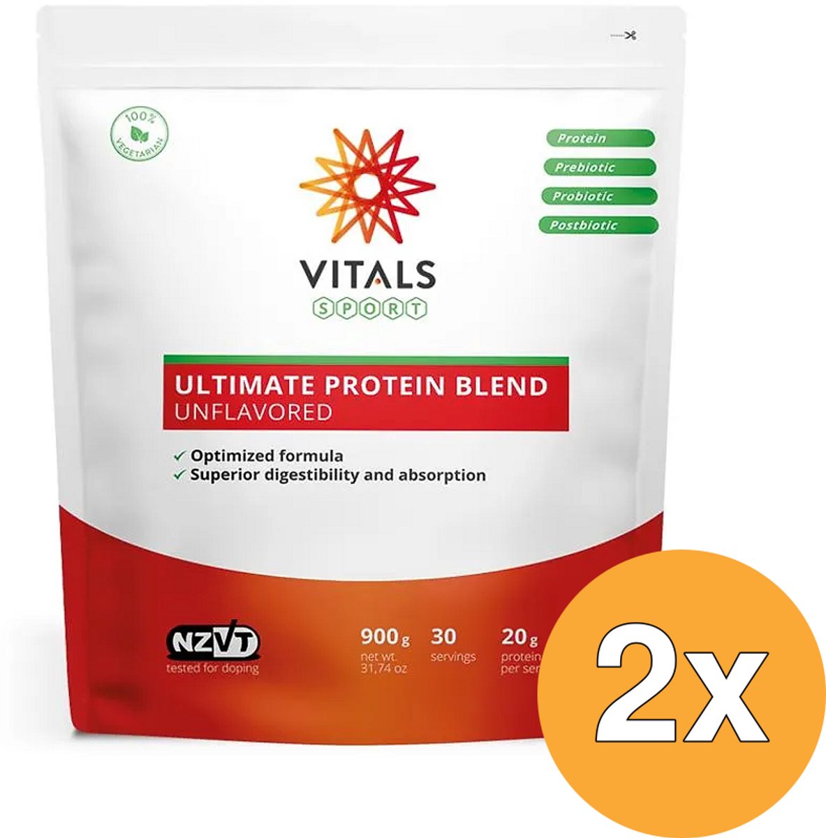 2x Vitals Ultimate Protein Blend (900 gr)