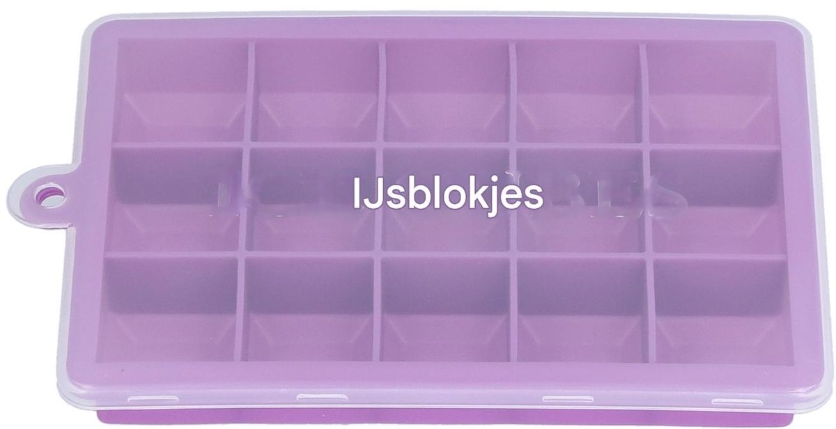IJsblokjesvorm - Siliconen Bak - Voor Koelkast En Vriezer - 15-Vak - Huisgebruik Wit