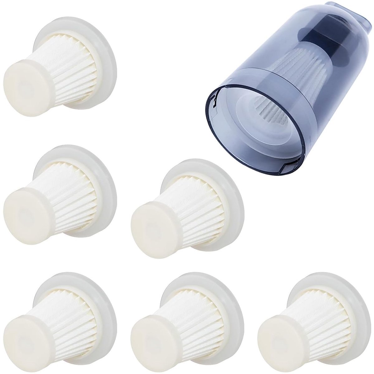 Allecto - - Filters - Vervangfilters - Voor schone lucht - 6 stuks - Mini stofzuiger - Ideaal voor allergieën - Geschikt voor handstofzuiger