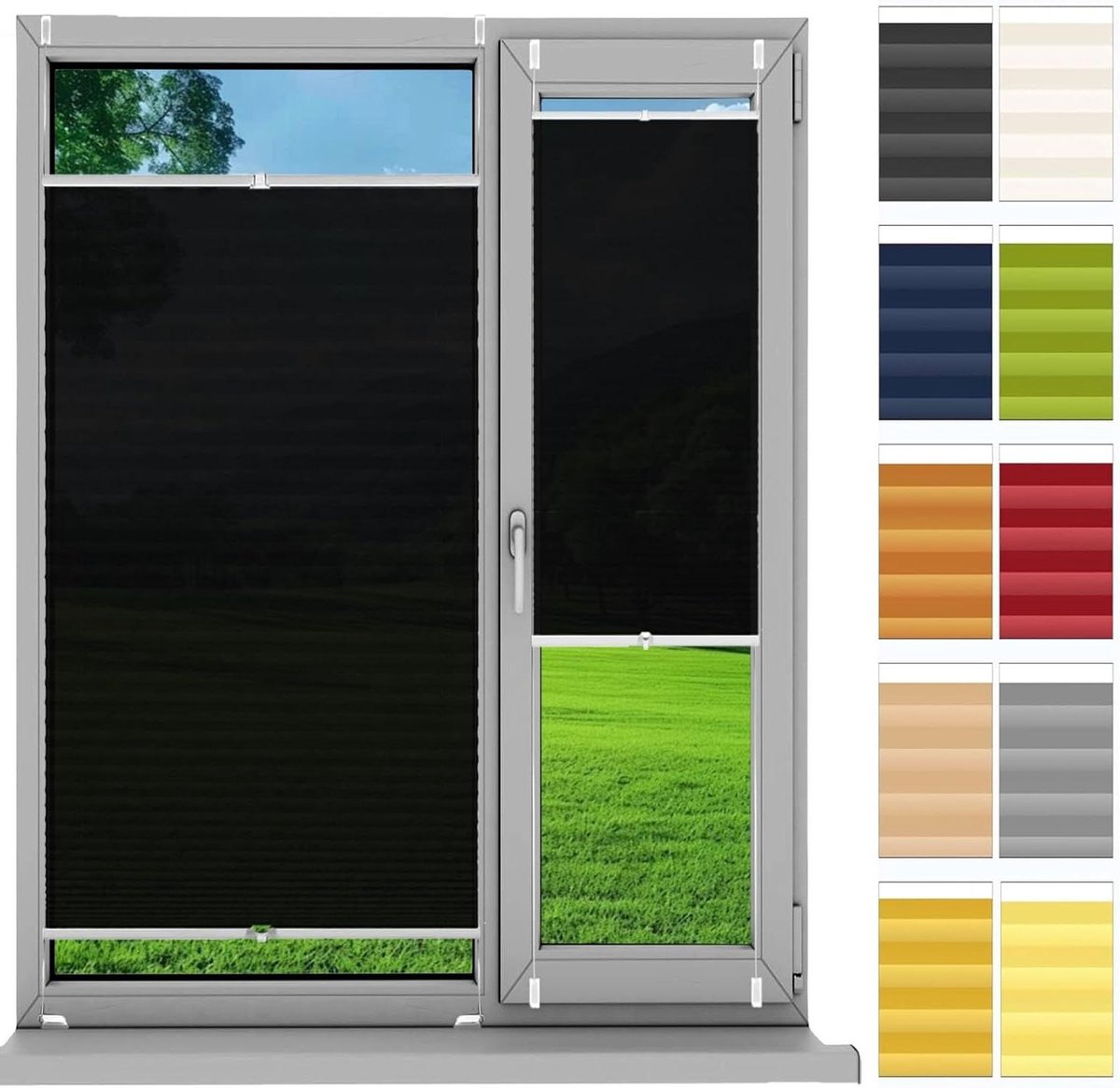 Zonwering, Inkijkbescherming, Rolgordijn 60 x 145 cm, Zonwering, Inkijk- en Geluidsisolati