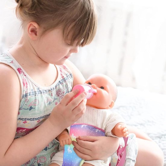 Rugzak voor poppen 45 cm met verstelbare schouderbanden in regenboogkleuren - Speelgoed voor kinderen - Cadeau-ideeën — afbeelding 4