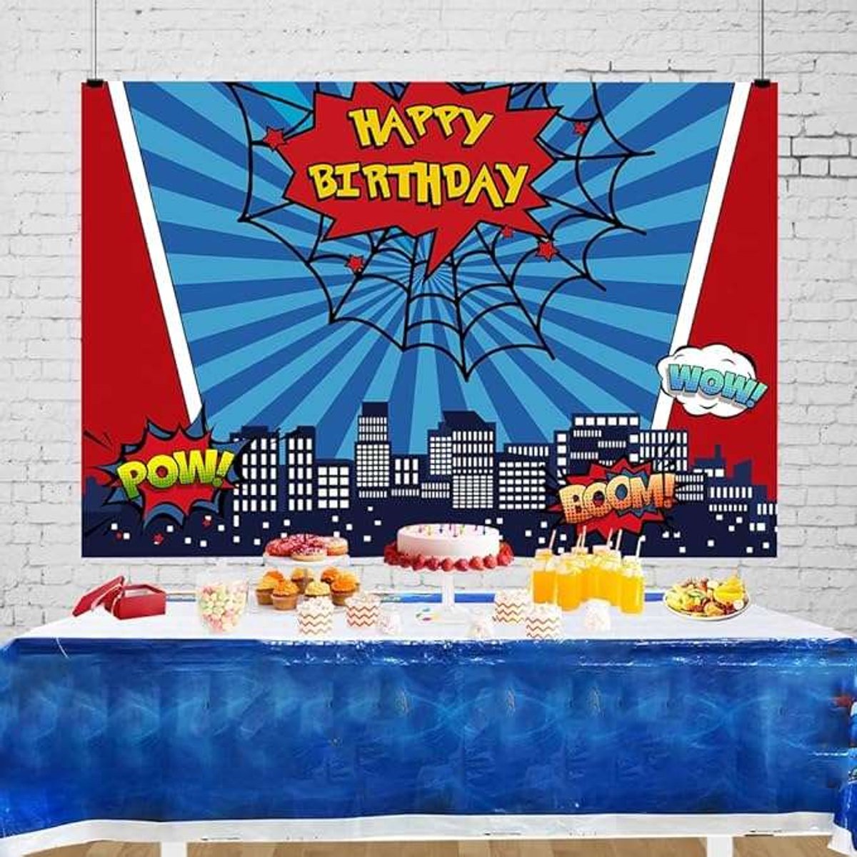CE Serie - Feestdecoratie - Achtergrond Banner - 180x120cm - Wegwerp Tafelkleed