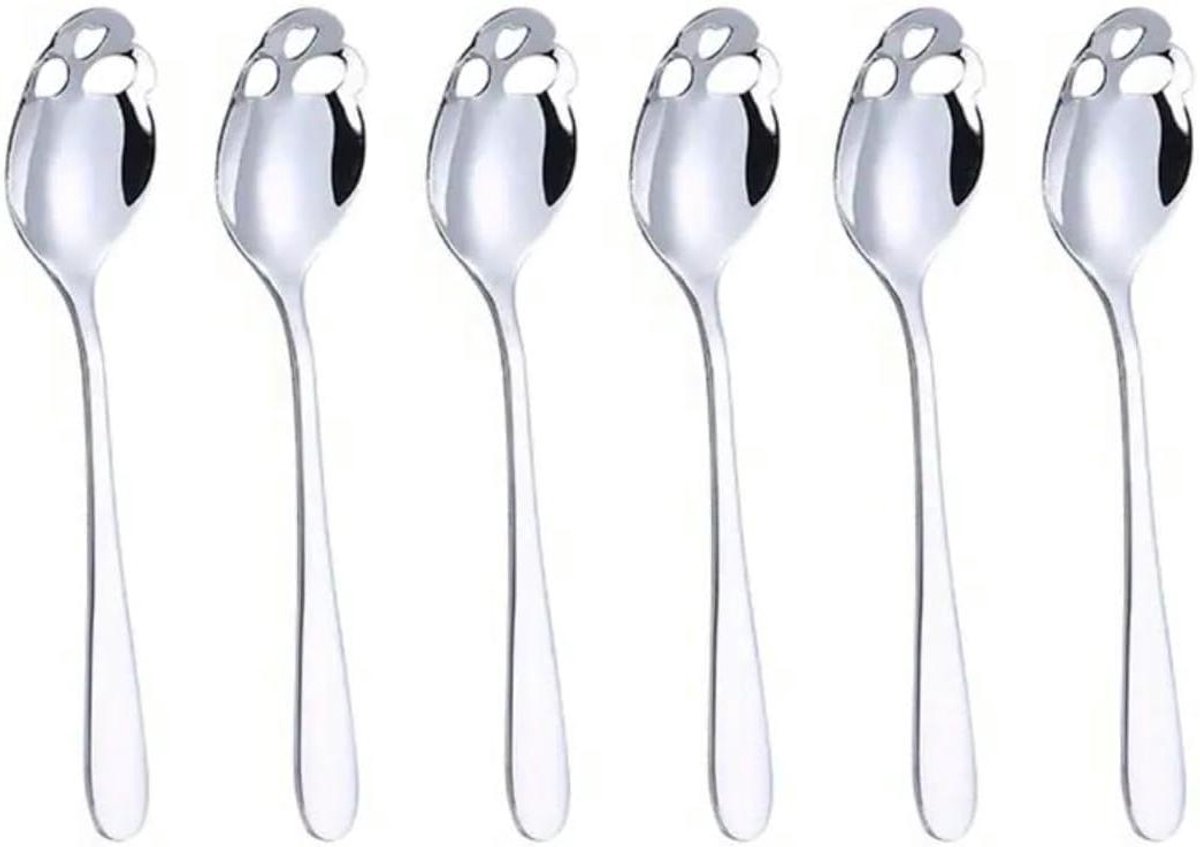 Schedel Theelepel - Gothic Lepel - Thee Drinken - Roestvrij Staal - 15 cm - Zilver