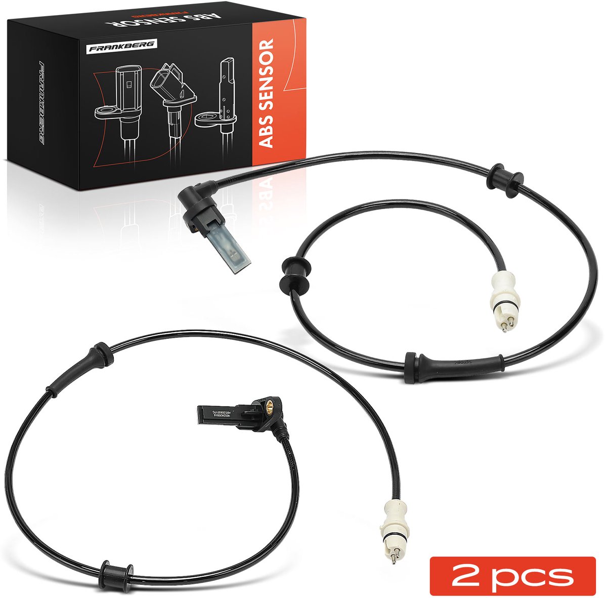Frankberg 2x ABS Sensor Achteras voor Renault