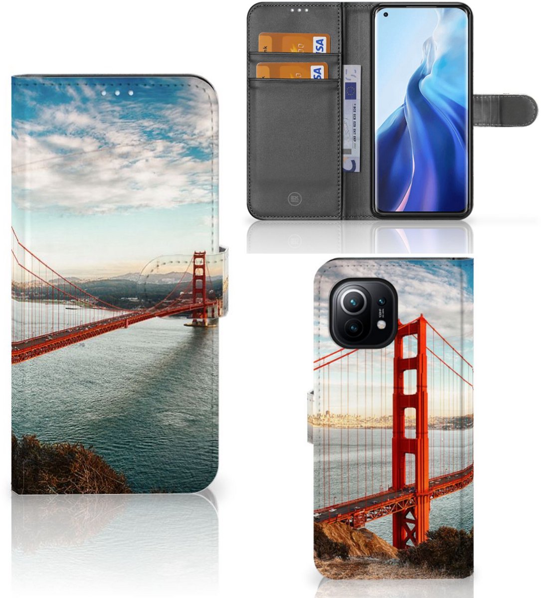 Xiaomi Mi 11 Flip Cover Golden Gate Bridge