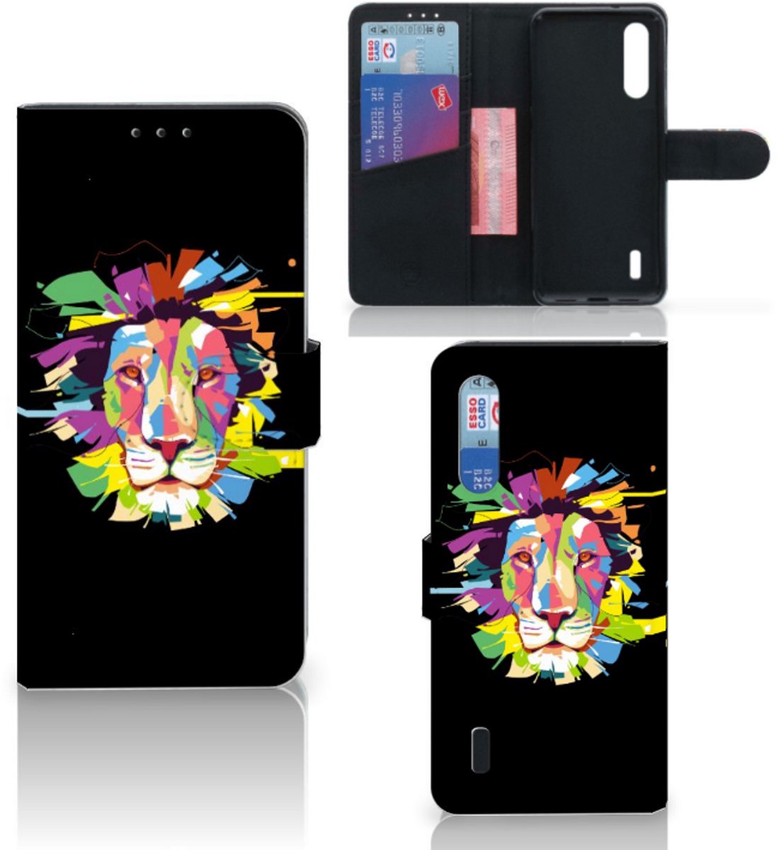 Xiaomi Mi 9 Lite Leuk Hoesje Lion Color