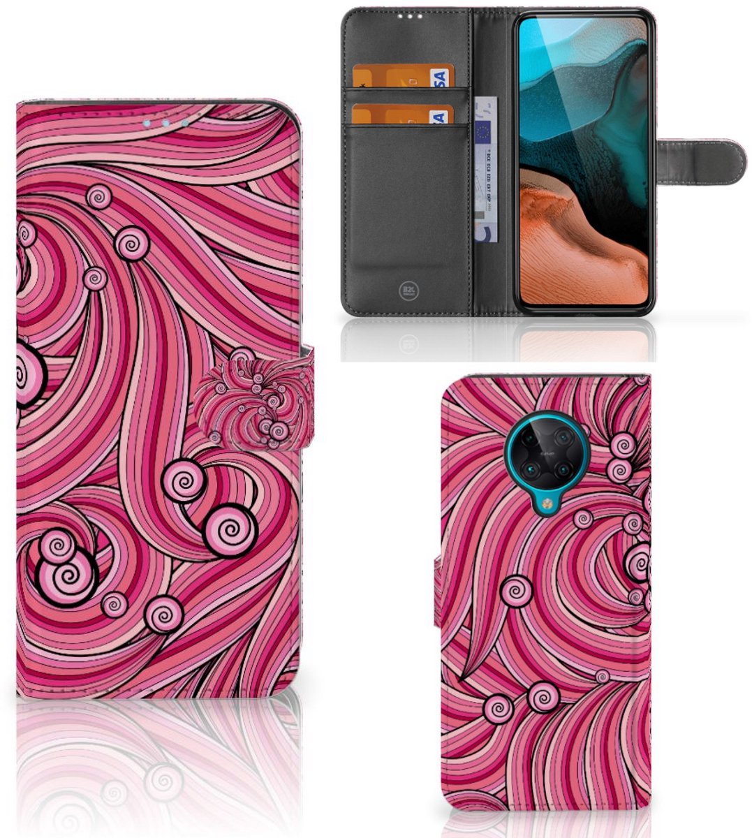 Xiaomi Poco F2 Pro Hoesje Swirl Pink