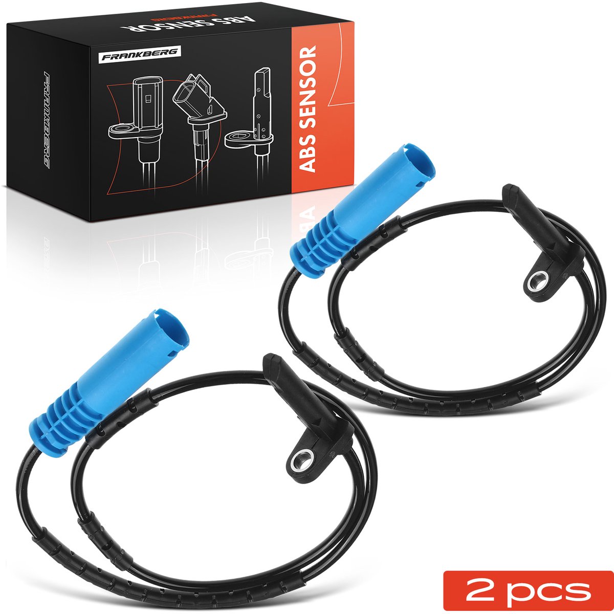 Frankberg 2x ABS Sensor Achteras voor BMW