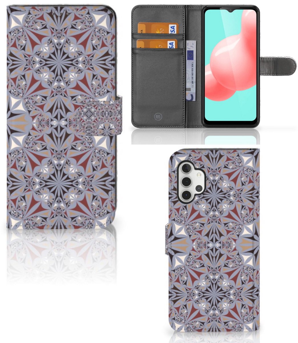 Samsung Galaxy A32 5G Bookcase Flower Tiles