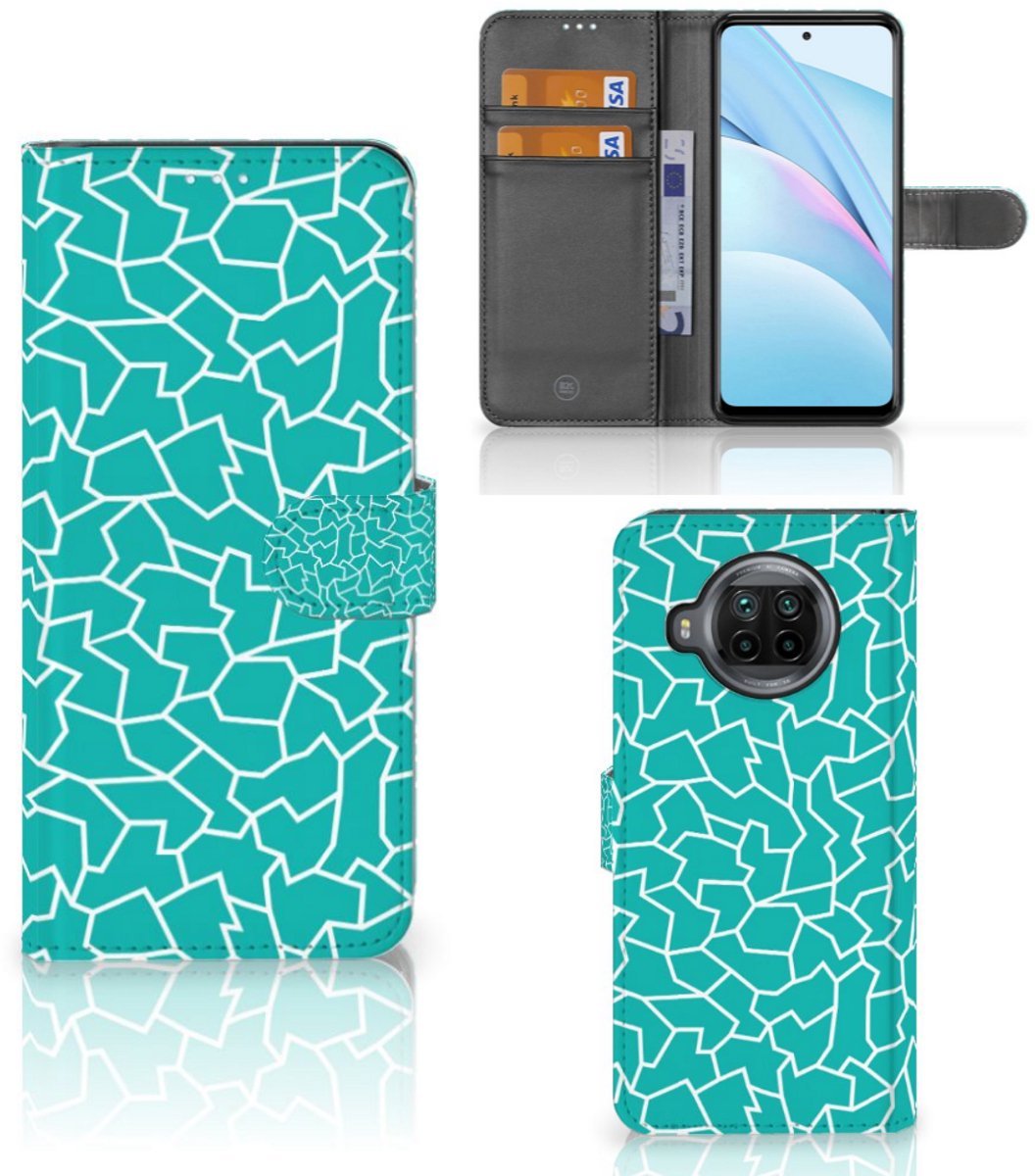 Xiaomi Mi 10T Lite Hoesje Cracks Blue