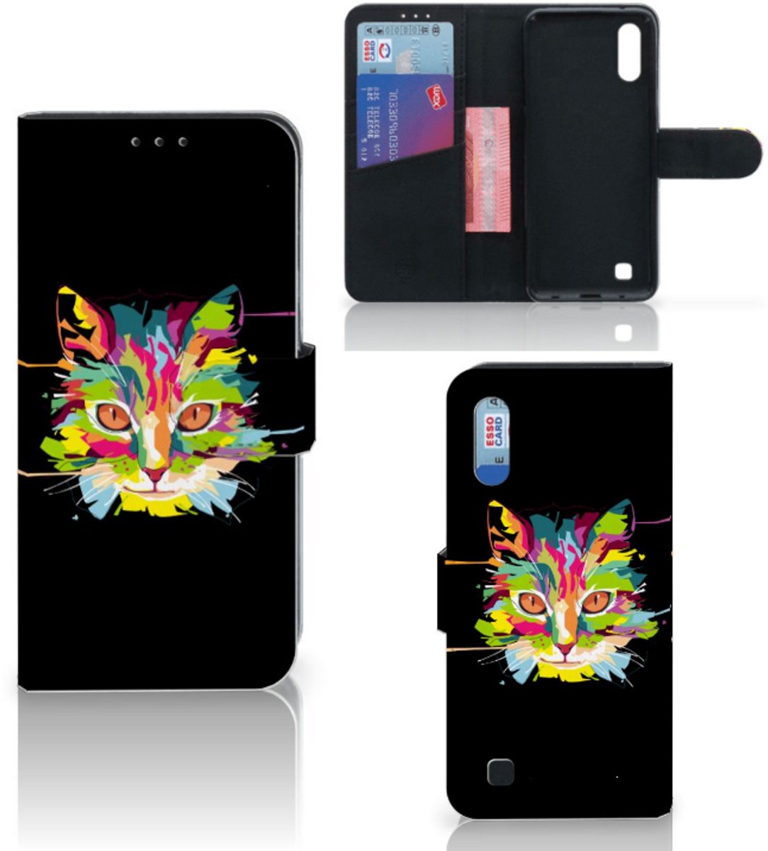 Samsung Galaxy M10 Leuk Hoesje Cat Color