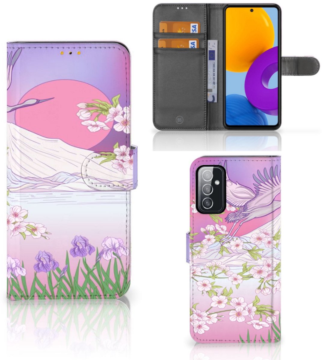 Samsung Galaxy M52 Telefoonhoesje met Pasjes Bird Flying