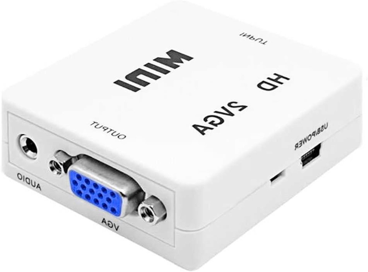 HDTV naar VGA Converter - Adapter Audio Video - Beeld Conversie - Full HD Resolutie
