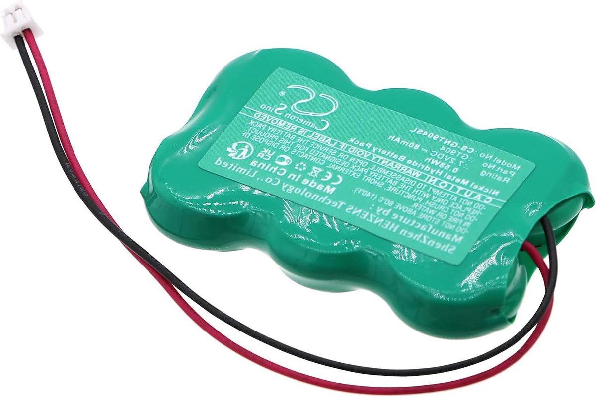 Batterij - Vervangende Batterij - Alarm Systeem - Ni-MH Technologie - 80mAh 7.2V - Verdoyant