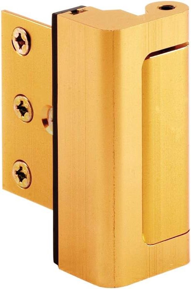 Deurversterkingsslot - Extra deurslot - Huis beveiligen - Bestand tegen 800 pond kracht - 3 inch schroeven - Goud