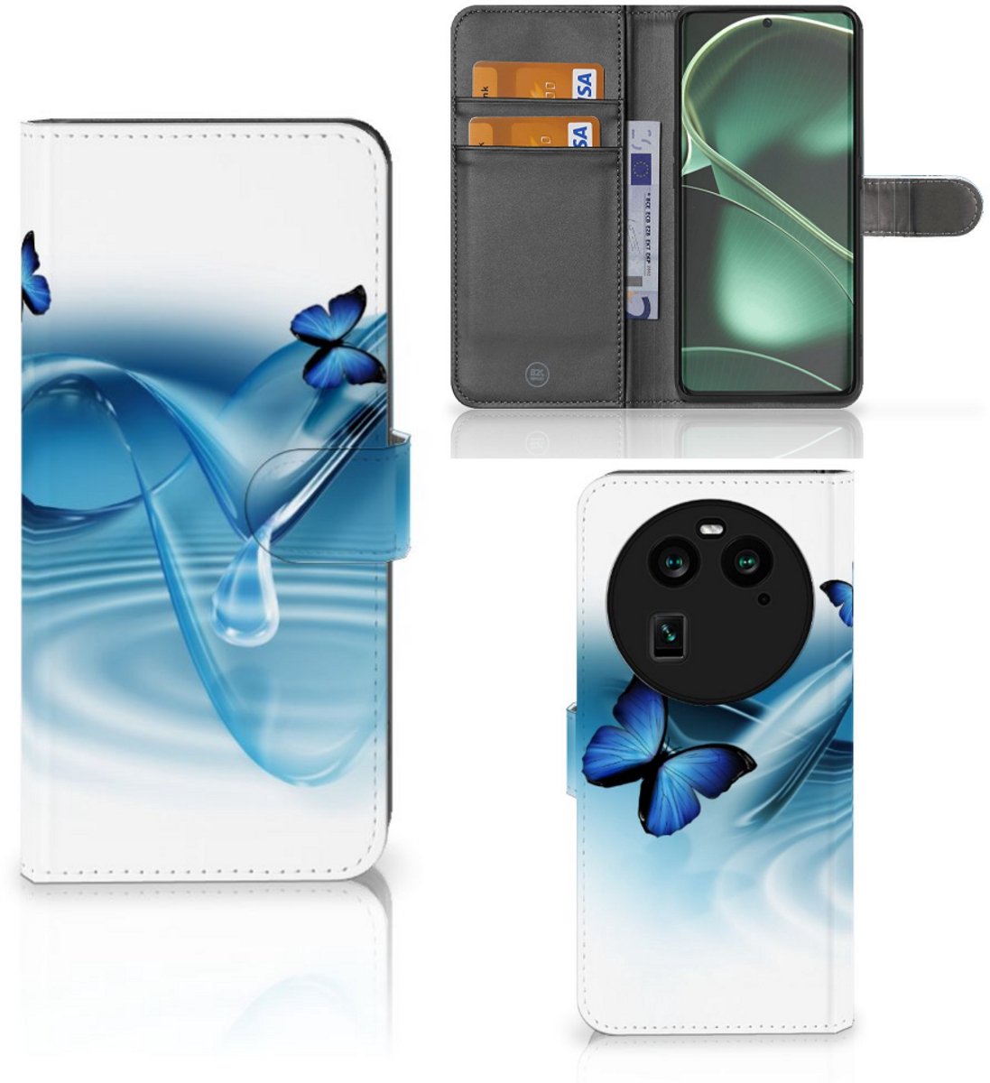 OPPO Find X6 Telefoonhoesje met Pasjes Vlinders