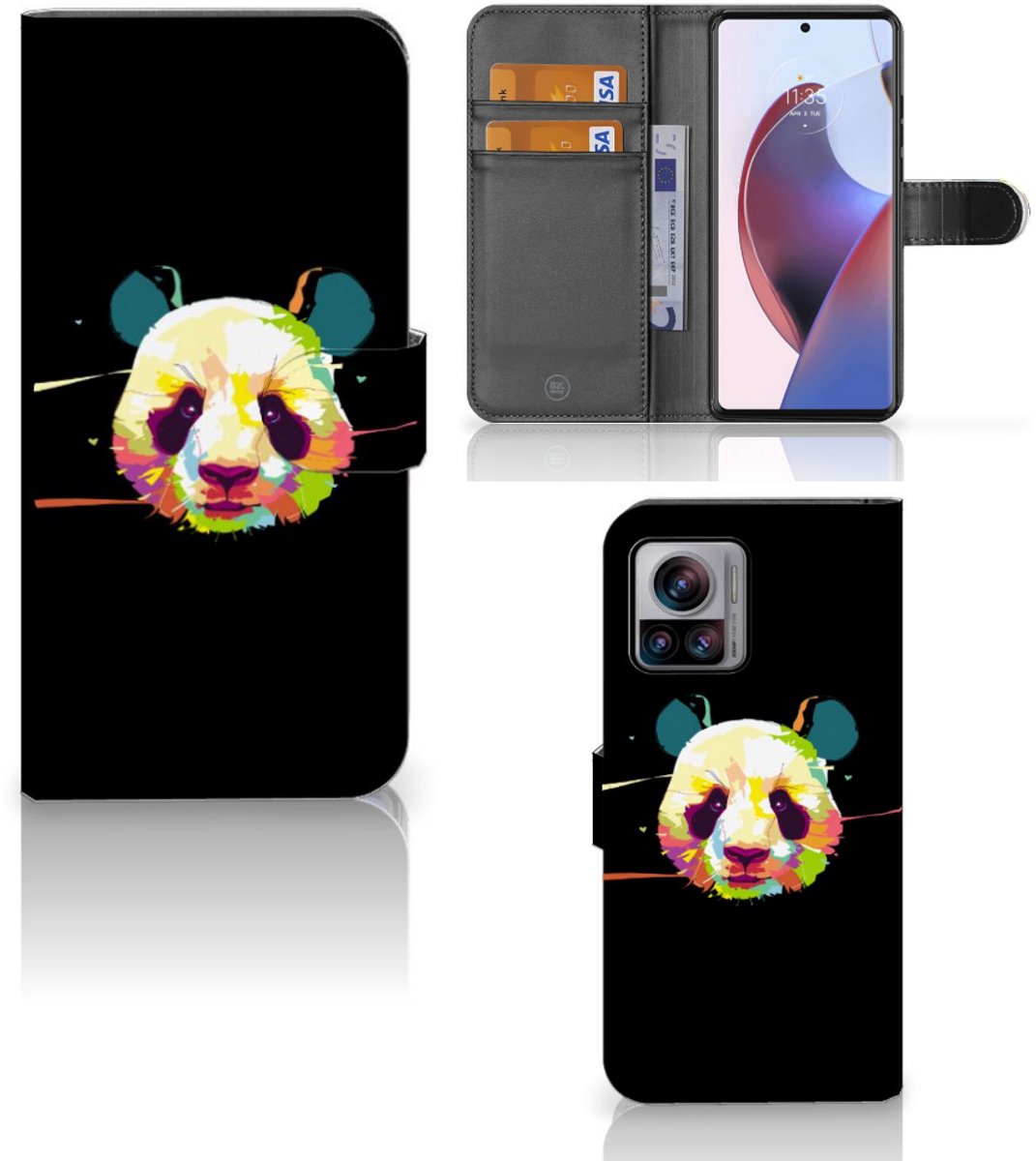 Motorola Edge 30 Ultra Leuk Hoesje Panda Color