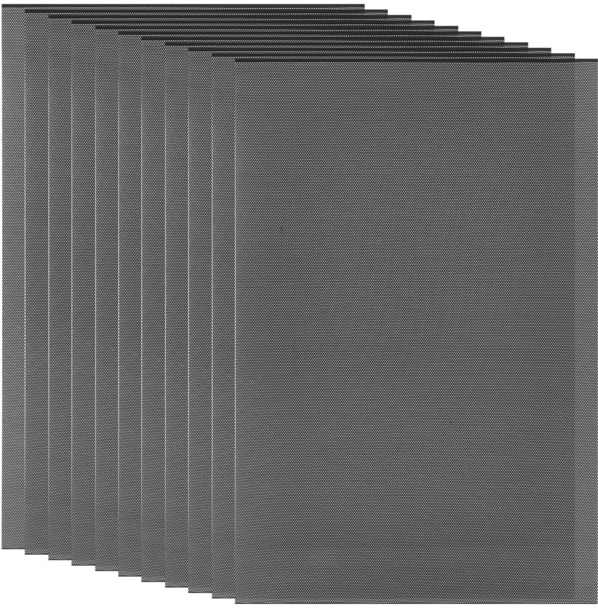 CRASPIRE 10Pcs Fursuit Eye Mesh - Zwart PVC Net voor Cosplay en DIY Craft