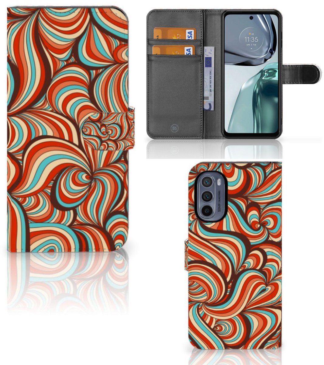 Motorola Moto G62 5G Hoesje Retro