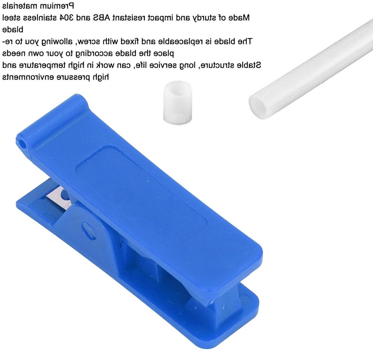 3-delige buizensnijder voor PTFE, PVC en PU buizen van 1/8 tot 3/4 inch, roestvrij staal, ideaal voor precisiewerk en hobbyprojecten thumbnail 3