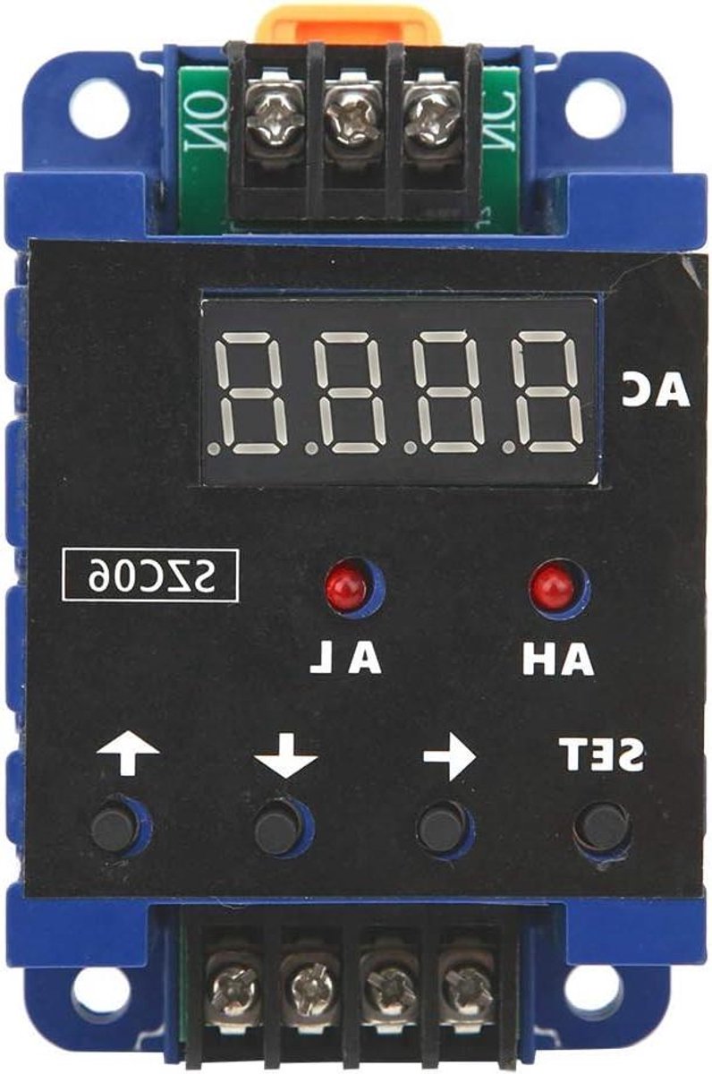 Digitale Ampèremeter - Stroommeter Relaisdetector - Stroom Bewaken - Instelbaar Alarm - 0.3-50A - Wit