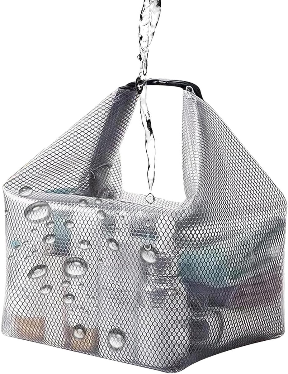Waterdichte Toilettas voor Reizen, Cosmetica en Make-up, Handige Opbergzak met Net en Handvat voor Douche, Kamperen en Sportactiviteiten