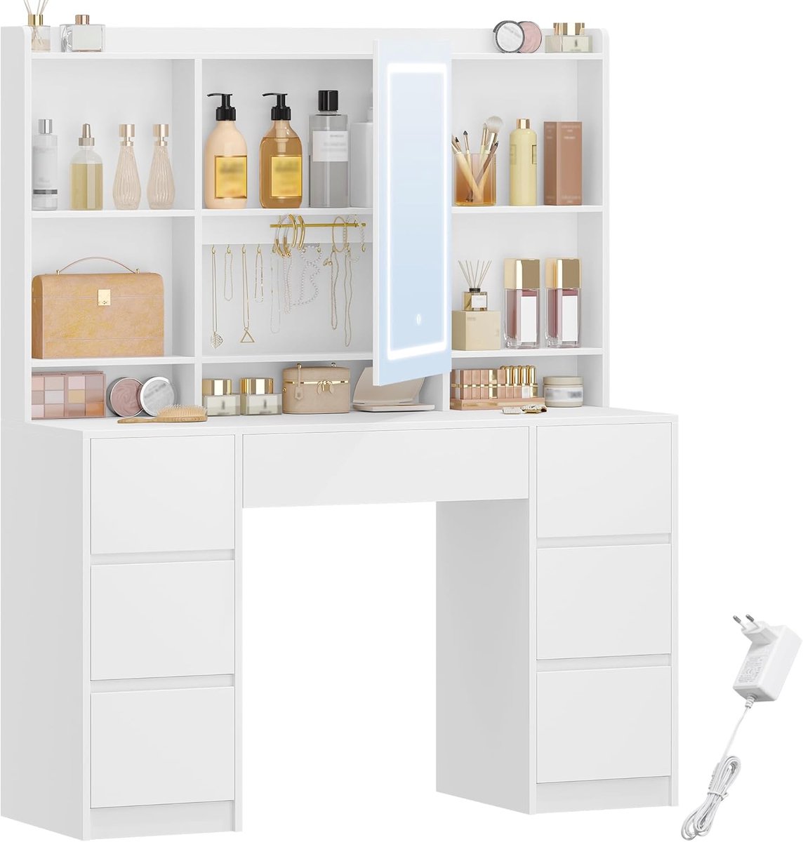 Kaptafel met Spiegel en Verlichting - Make-up Tafel - Make-up tafel - Stijlvol