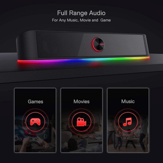 Mini Soundbar - TV Soundbar - Bluetooth Soundbar - Stereo geluid van Merkloos — afbeelding 2