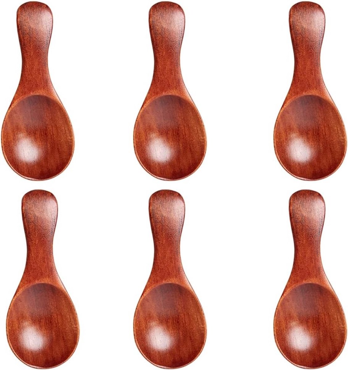 Mini Houten Lepel voor Koffie, Thee en IJs - Ideaal voor Suiker, Zout en Specerijen - Keukenaccessoire voor Elke Huishouding
