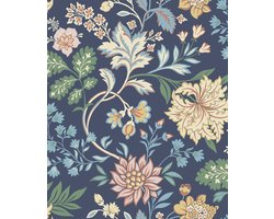 Boråstapeter Vliesbehang 2008 - Vårt Arkiv - Klassiek Blauw - 53cm x 10.05m