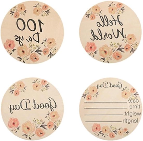40 mijlpaalkaarten baby - inspirerende mijlpaal kaarten set incl. geschenkdoos - voor meisjes - Hallo Du Bohotraum
