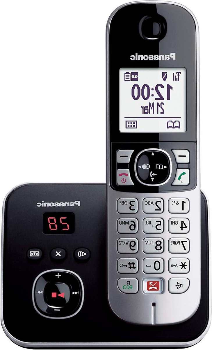 Draadloze Vaste Telefoon - DECT Telefoon - Storende Oproepen Blokkeren - Schokbestendig Ontwerp - 120 nummers telefoonboek - Zwart