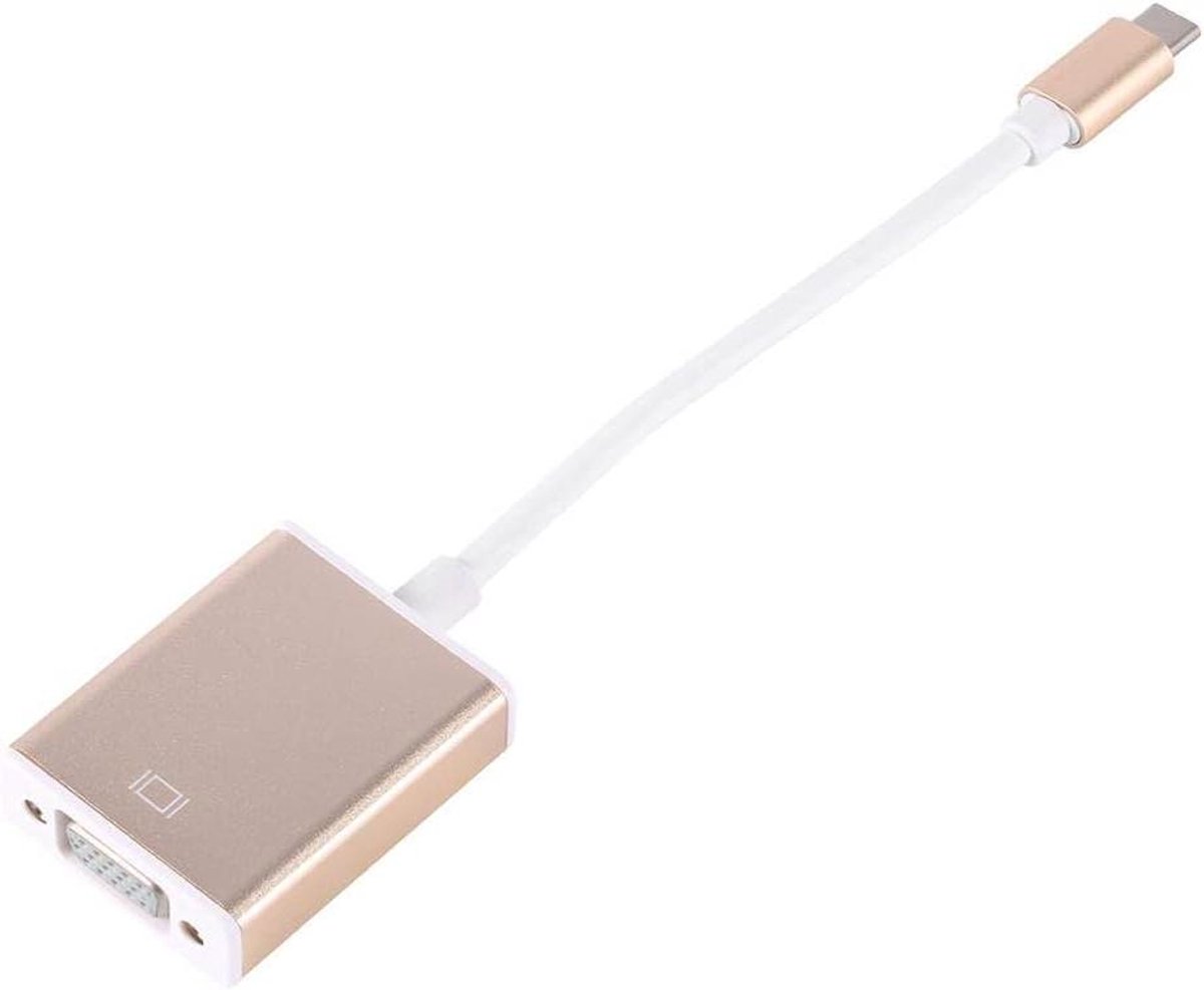 USB C naar VGA Adapter - Type C Converter - Presentaties Tonen - Plug en Play Installatie
