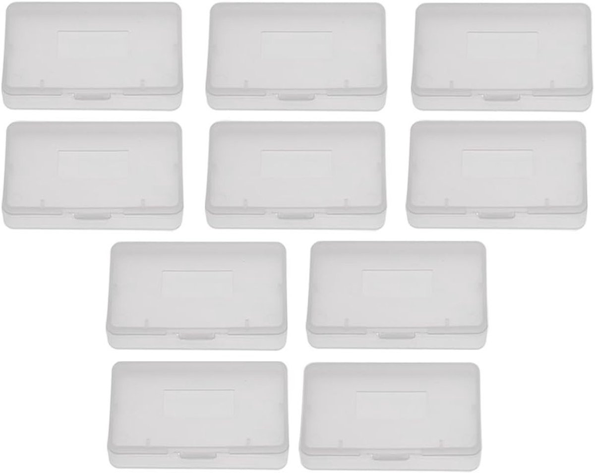 10 Stuks Cartridge Cases voor GBA, Transparante ABS Bescherming, Anti-Stof Opbergdozen voor Game Boy Advance Accessoires
