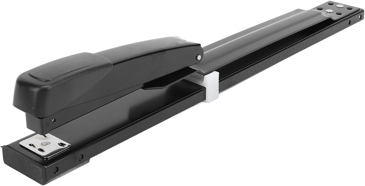 Nietmachine Lange Arm - Desktop Nietmachine - Documenten Inbinden - Groot Bereik - 39 cm - Zwart
