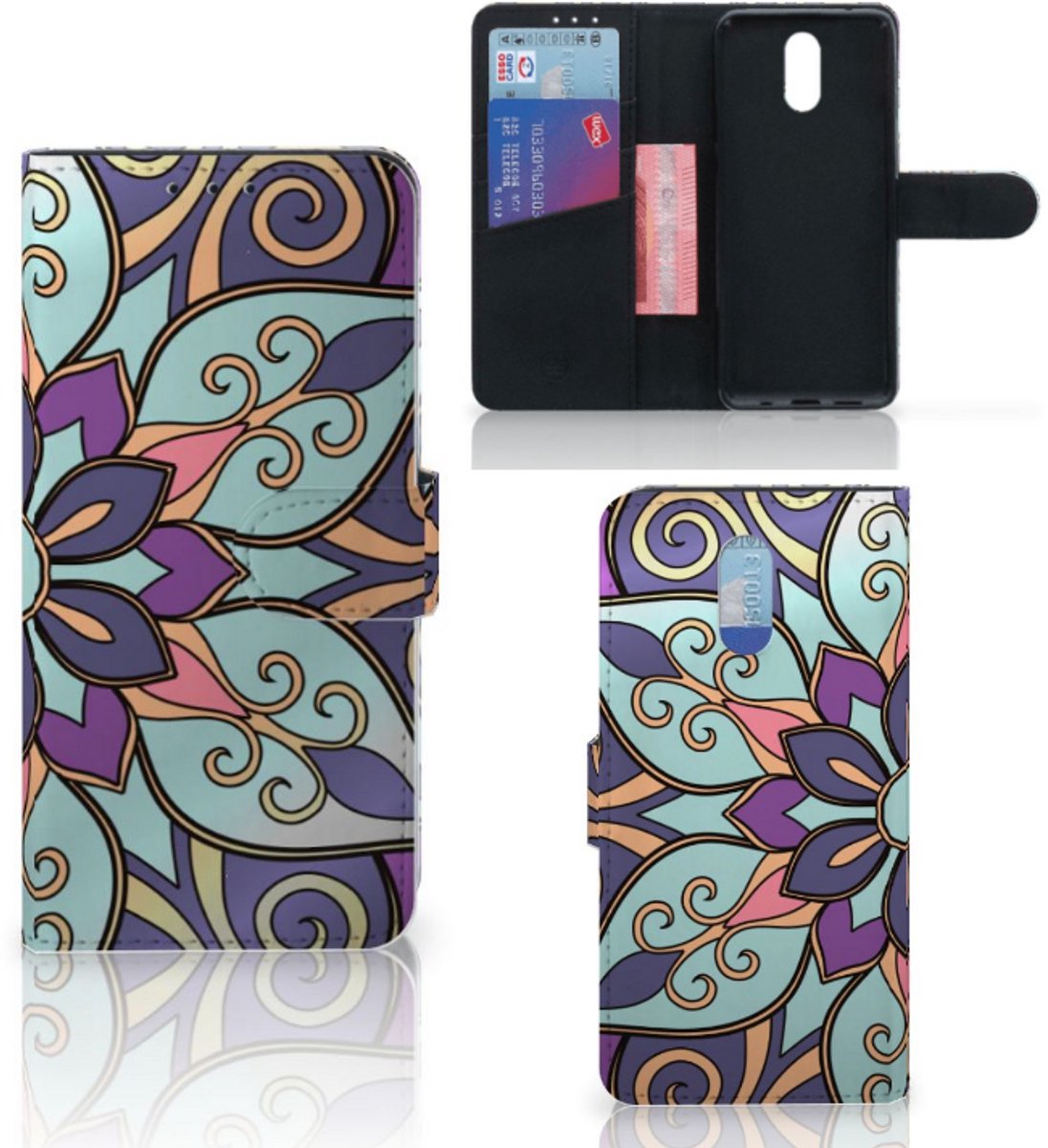 Nokia 2.3 Hoesje Purple Flower