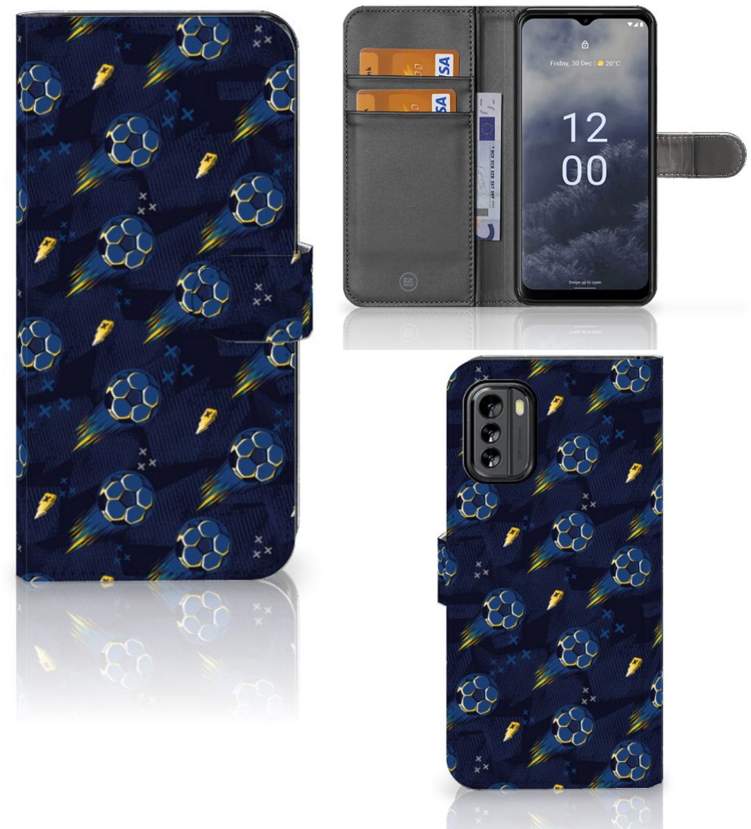 Telefoon Hoesje voor Nokia G60 Voetbal