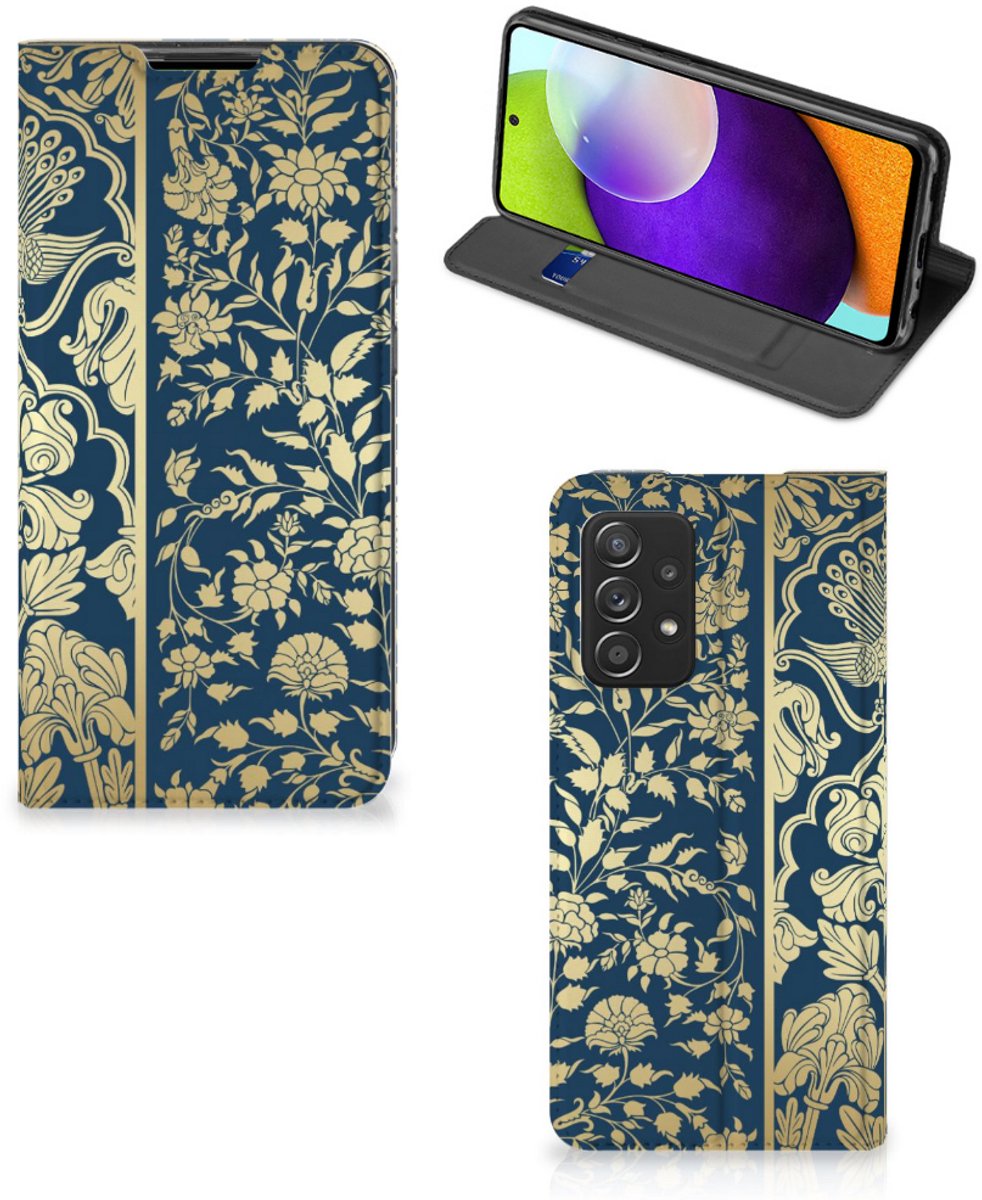 Samsung Galaxy A52 Smart Cover Beige Flowers