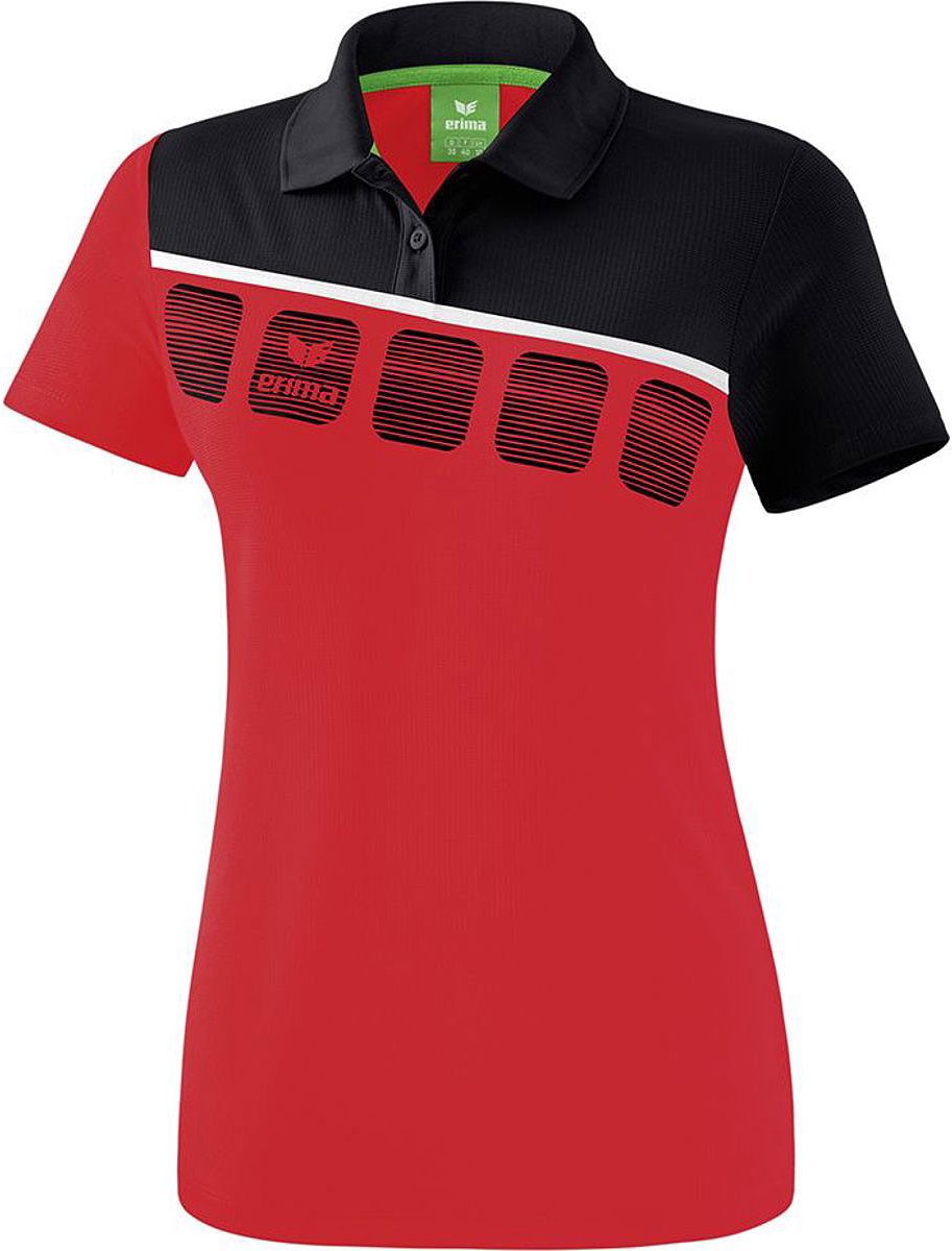 913x1200.jpg Erima 5-C Dames Polo - Polo's - rood - 42 - Afbeelding 1