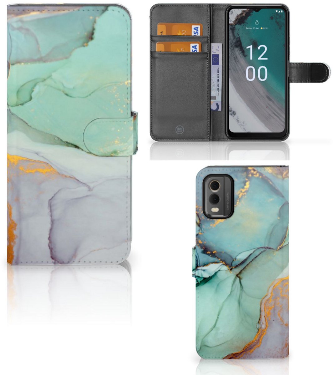 Hoesje voor Nokia C32 Watercolor Mix