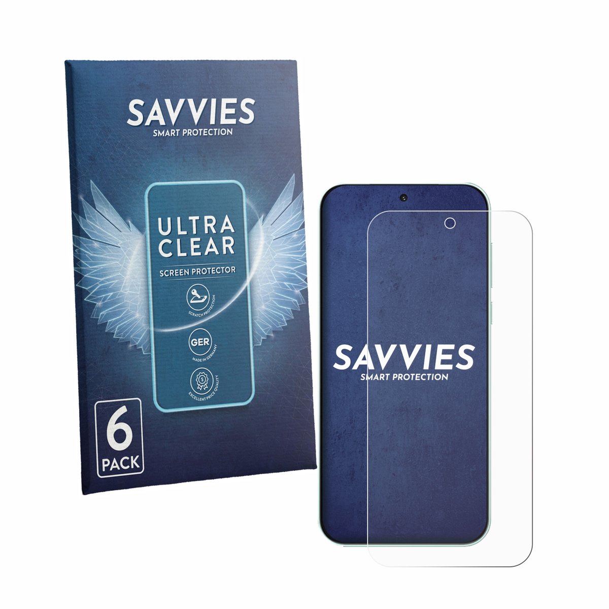 Savvies - Screenprotector voor OnePlus Nord 6 - Folie Beschermfolie transparant 6 Stuks