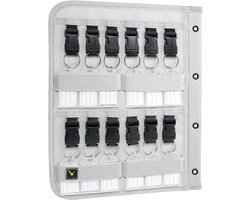 tee-uu KEYBOARD Keyboard (DIN A4) | ideaal voor ordners en ringbandsystemen | 12 sleutelposities | afneembare sleutelclips & -hangers | tekstsjabloon | 4-delige perforatie